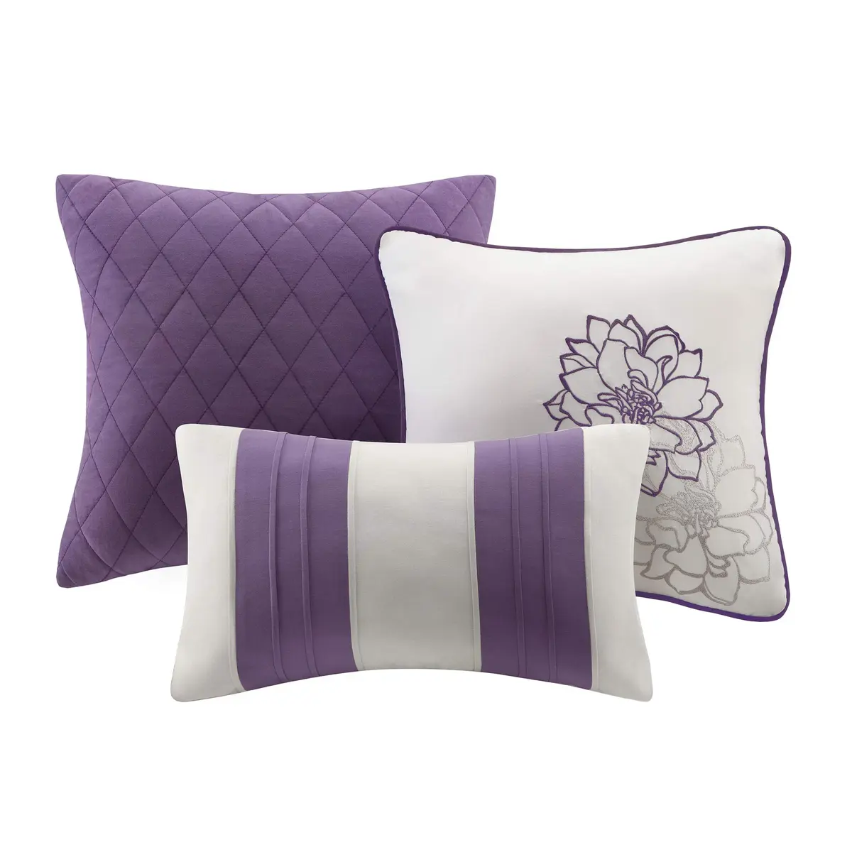 Madison Park Lola Sateen Cotton Comforter Set-Twin/Twin XL | Floral Medallion All Season Bedding - view 4