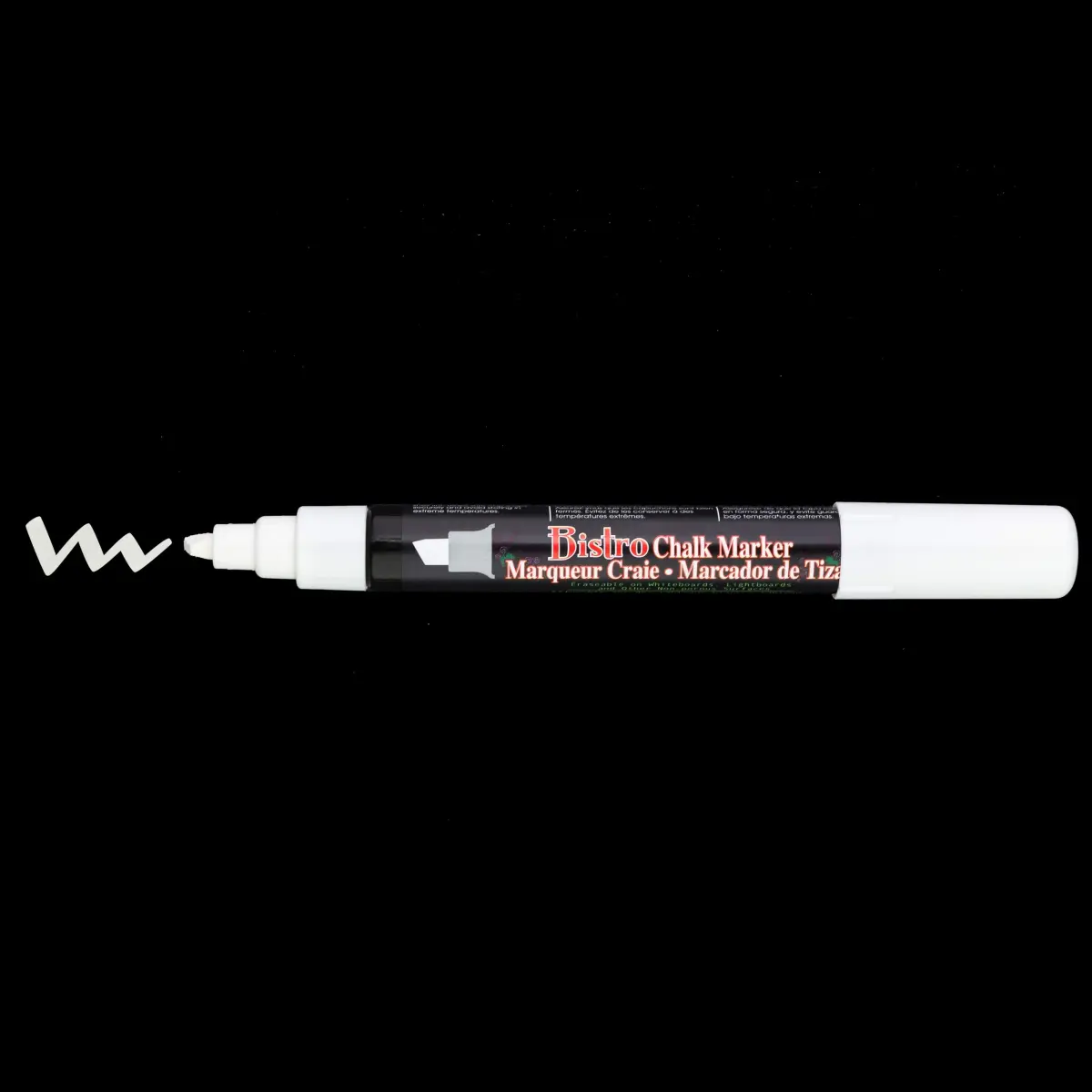 Marvy Uchida Bistro Chalk Marker Fine Point White (15ml / 0.5 Fl Oz) | Non-Toxic, Water-Based Ink - view 2