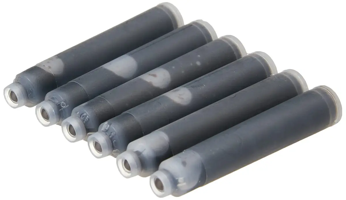 Jacques Herbin Fountain Pen Ink Cartridges - Lie de The - 6 Cartridges | pH Neutral, Water-Based Ink - view 2