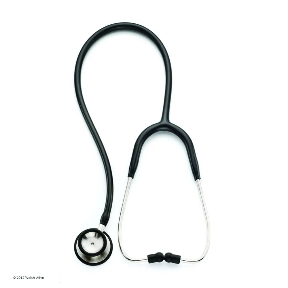 Welch Allyn Adult Professional Stethoscope Black | Double-Head Chestpiece, 28 in. | Accurate Cardiac & Pulmonary Auscultation - main product image