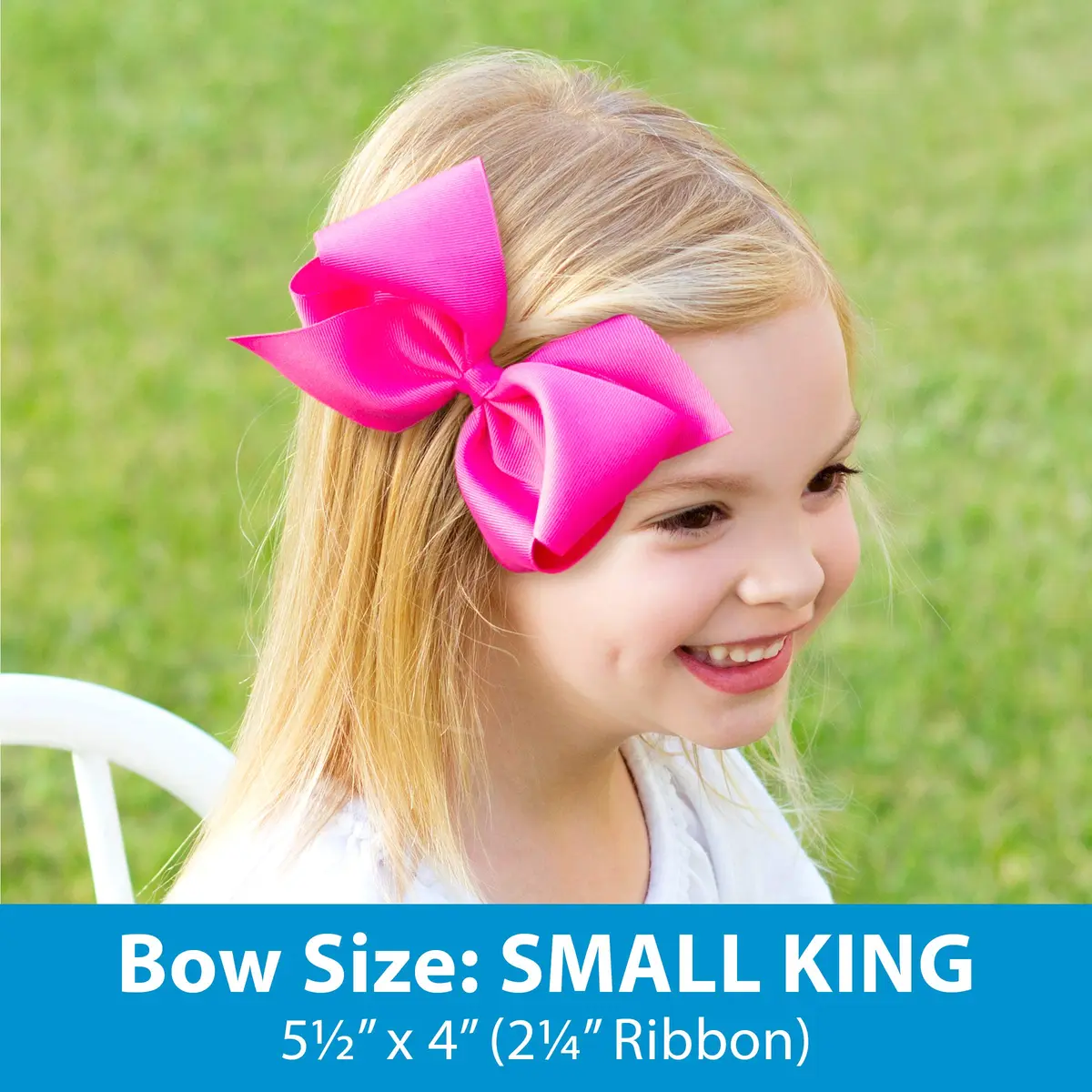 Wee Ones Baby Girls' Small King Classic French Satin Hair Bow on a WeeStay clip w/Knot Wrap Center - Light Pink,One Size | Trendy & Timeless - view 3
