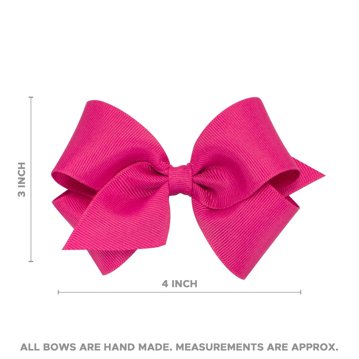 Wee Ones Small Antique White Grosgrain Hair Bow | Handmade Classic Hair Accessory - view 5