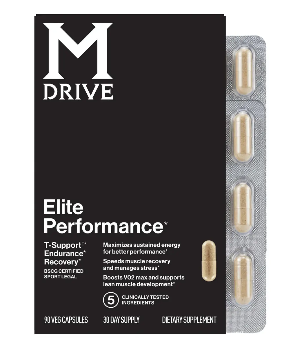 M Drive Elite Testosterone Booster & Performance Support for Men, 90ct | Supports Energy, Muscle & Immunity - main product image