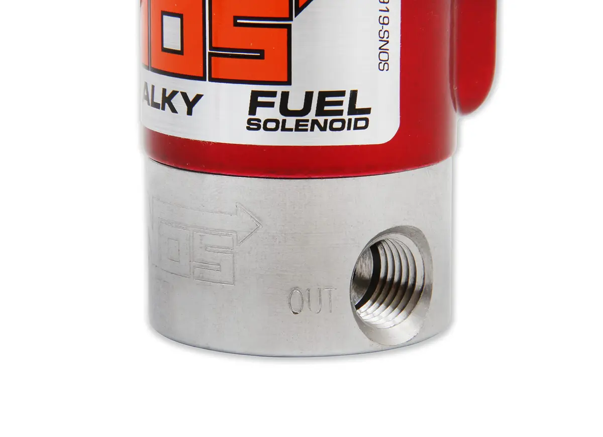 NOS 18060NOS Nitro/Alky Fuel Solenoid - Black | Steady Metered Flow for Performance - view 7