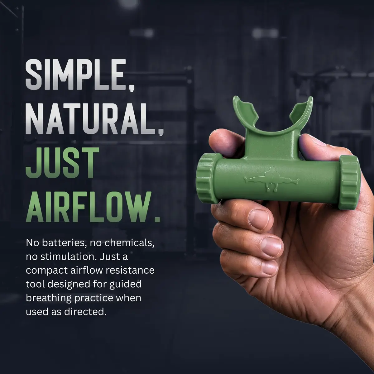 O2Trainer Breathing Muscle Training Device, Green | Improve Lung Endurance & Performance - view 5