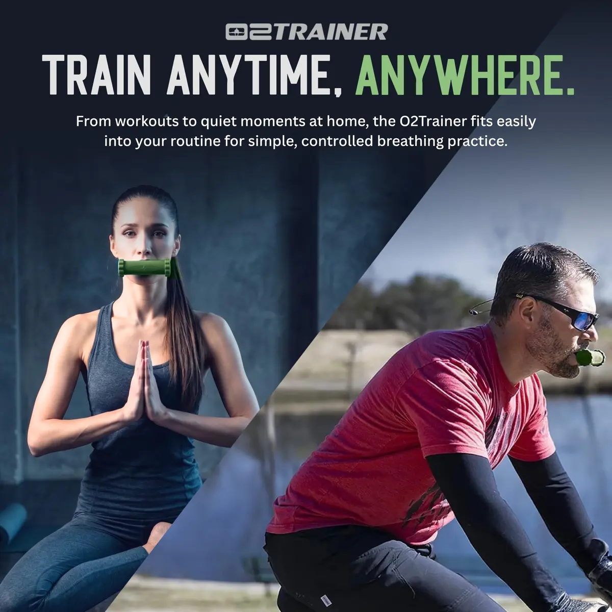 O2Trainer Breathing Muscle Training Device, Green | Improve Lung Endurance & Performance - view 8