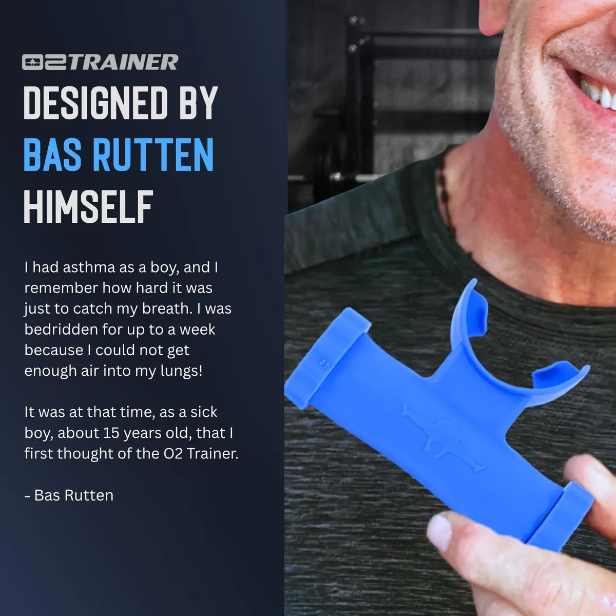 O2Trainer Breathing Muscle Trainer | Endurance & Lung Power for Athletes, Singers & High-Altitude | 16 Resistance Caps | Blue - view 9