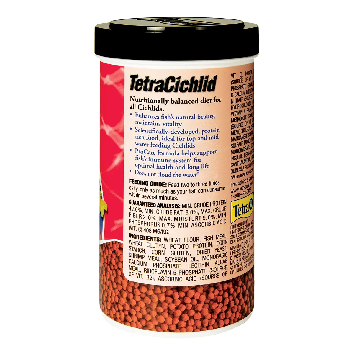 Tetra Cichlid Floating Pellets 6 Oz | Nutritionally Balanced Fish Food for Top & Mid-Water Feeders - view 2