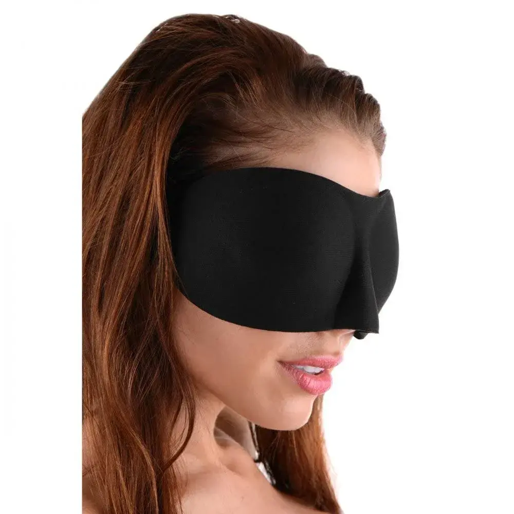 Frisky AD310 Deluxe Black Out Blindfold Sleep Mask | Soft Neoprene, Velcro Closure, One Size Fits Most - main product image