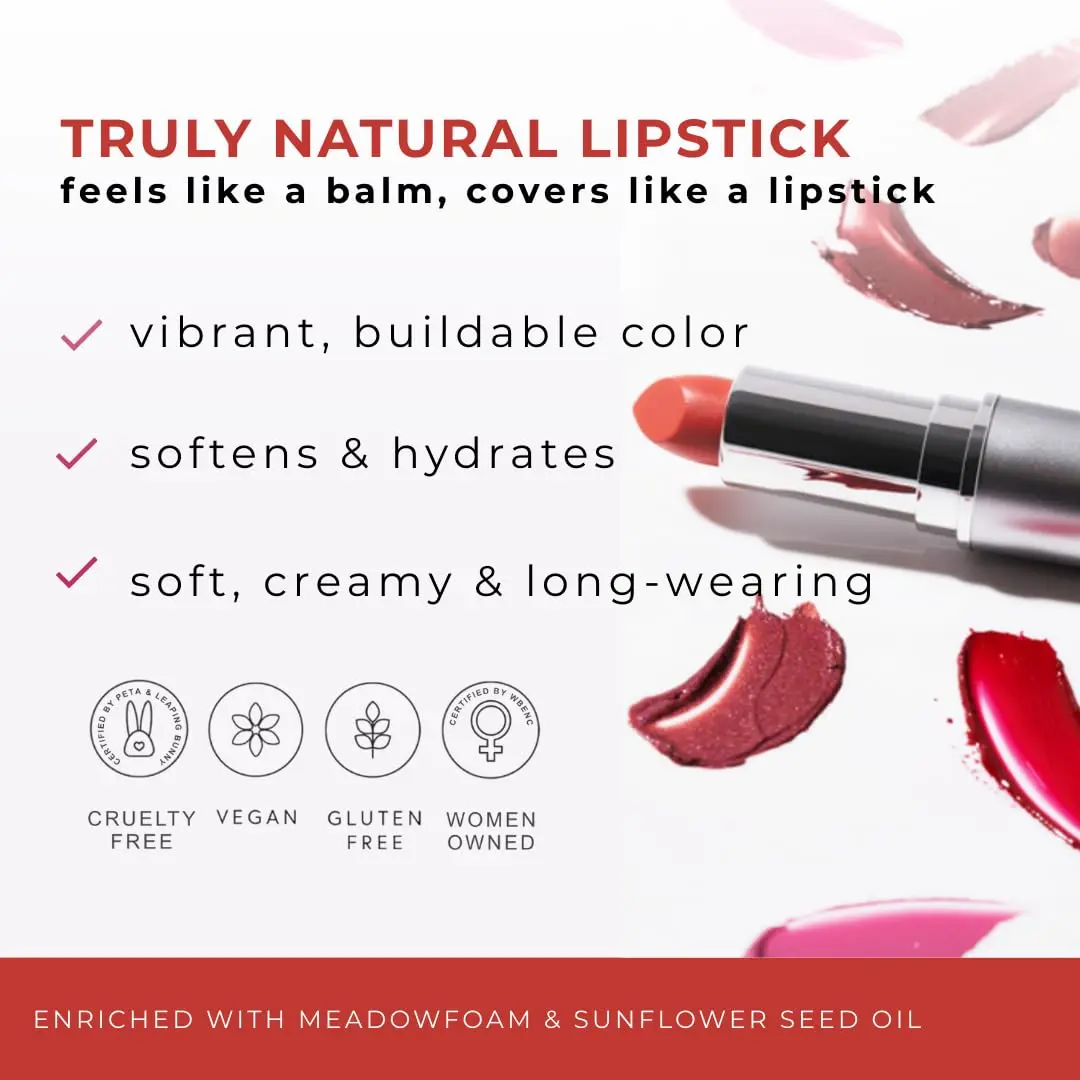 Honeybee Gardens Lipstick Valentine 0.11 oz | Long Lasting, Hydrating & Vegan - view 2