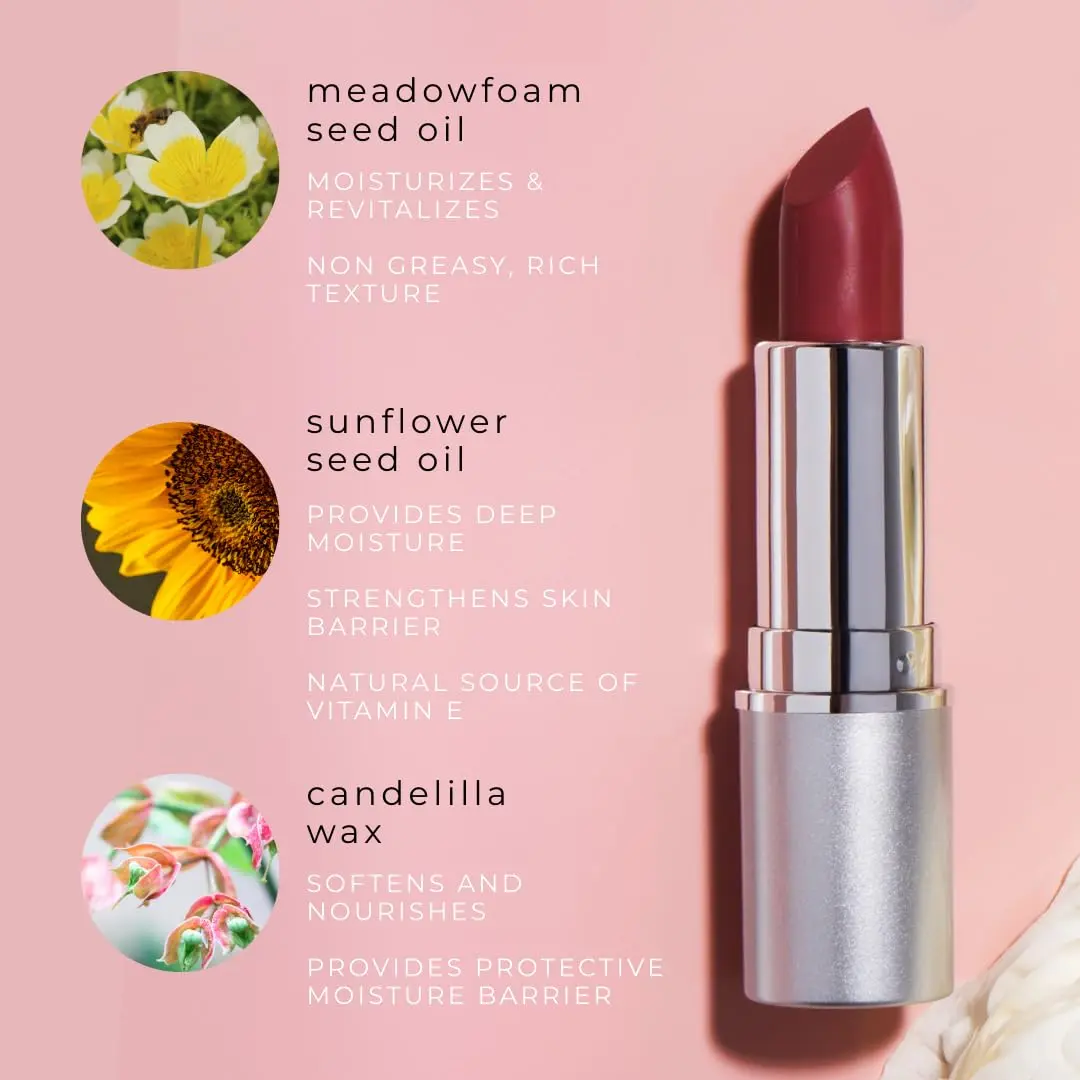 Honeybee Gardens Lipstick Valentine 0.11 oz | Long Lasting, Hydrating & Vegan - view 4