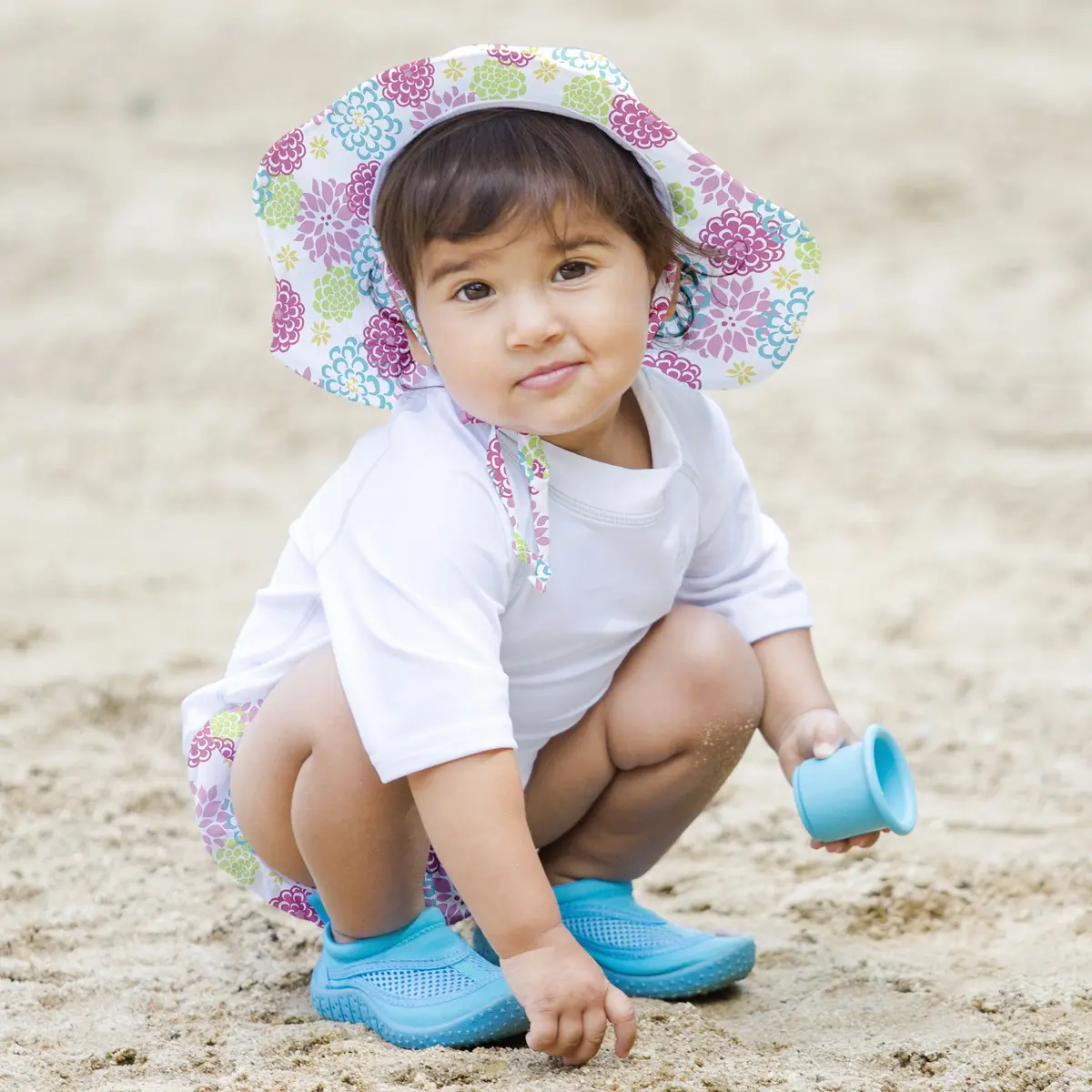 Green Sprouts Ruffle Snap Reusable Absorbent Swimsuit Diaper 18mo | Secure, Lightweight & Eco-Friendly - view 5