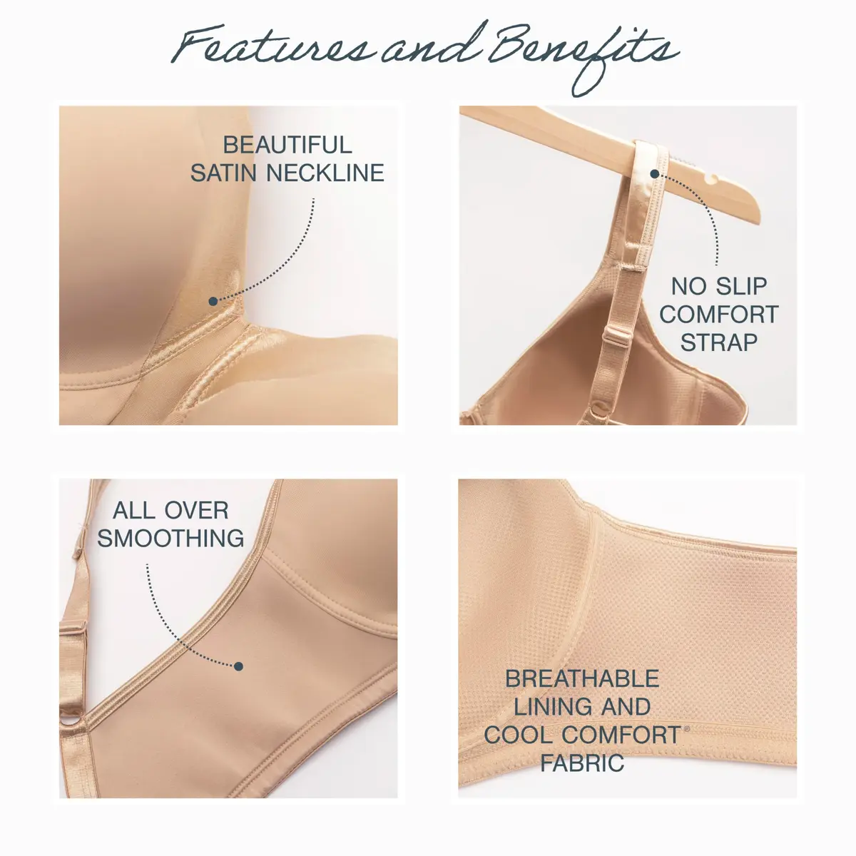 PLAYTEX Womens 18 Hour Silky Soft Wireless Bra | Support & Comfort, Full Coverage, 40B US - view 4