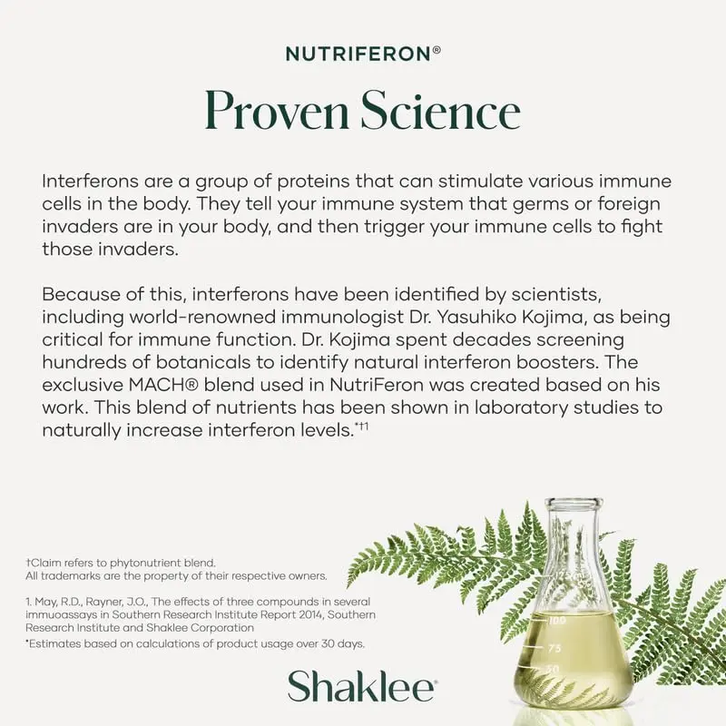 Shaklee NutriFeron® - Immune Support with Zinc - 60 Caplets | Boosts Interferon Naturally - view 10