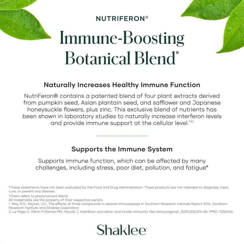 Shaklee NutriFeron® - Immune Support with Zinc - 60 Caplets | Boosts Interferon Naturally - view 4