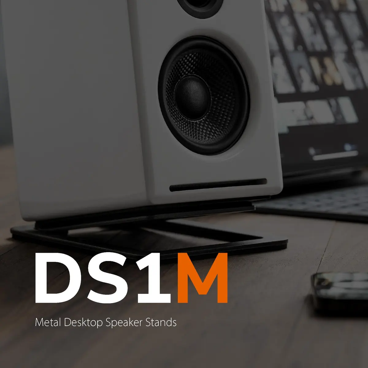 Audioengine DS1M Metal Speaker Stands Pair – Desktop Speaker Stands | Elevate & Damp Vibrations - view 8
