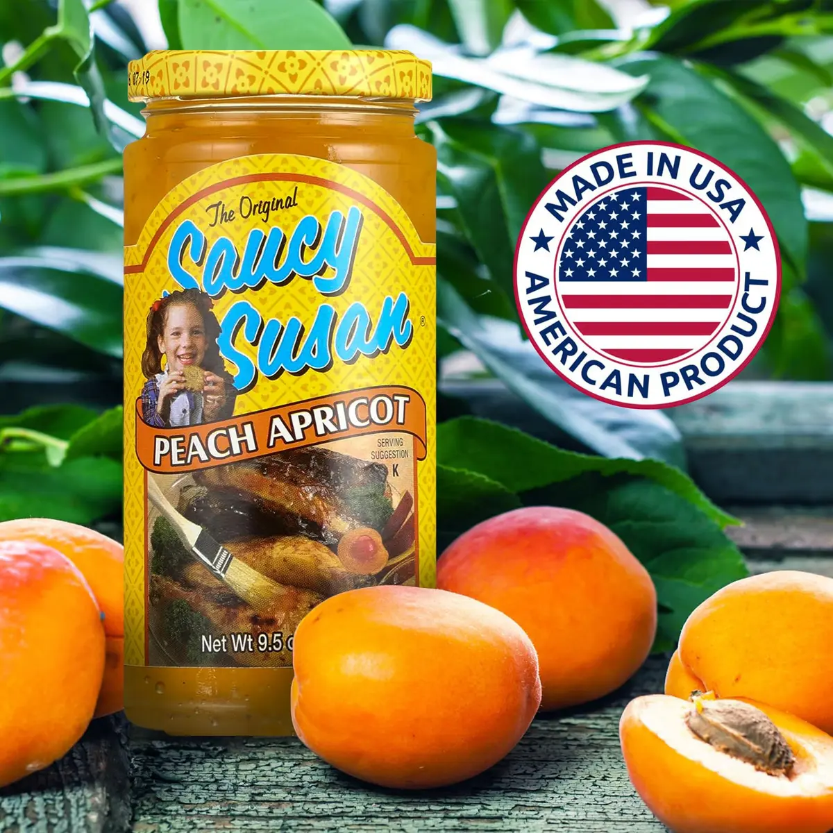 Saucy Susan Peach Apricot Original Sauce 9.5 oz | Sweet & Tangy Blend for Glazing & Dipping - view 7