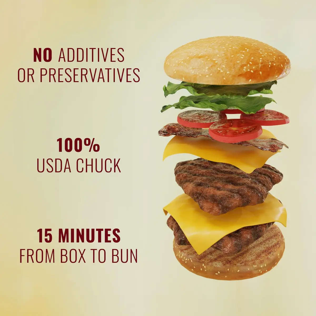 BUBBA Burger Premium Original Turkey Burger Patties 2lb | Gluten-Free, High-Protein, Frozen - view 13