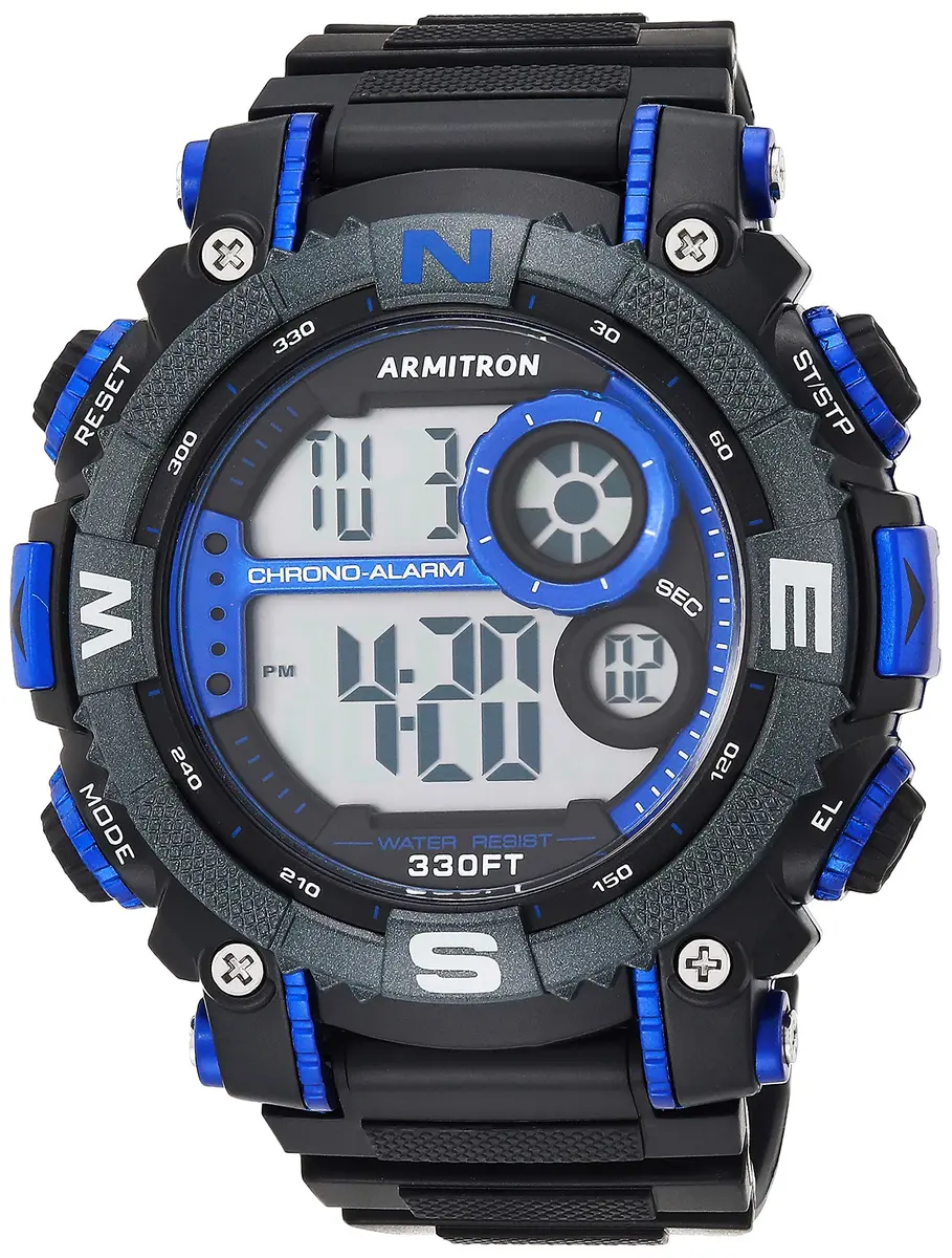 Armitron Sport Men's Quartz Sport Watch 22mm | Water-Resistant 100M, Black Camouflage - main product image