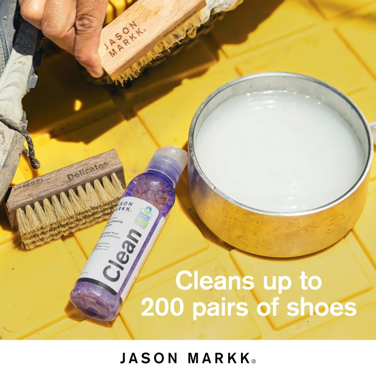 Jason Markk Deep Cleaning Solution for Footwear 236ml (8 Fl Oz) | Concentrated Formula for Leather, Suede, Nubuck, Canvas - view 6
