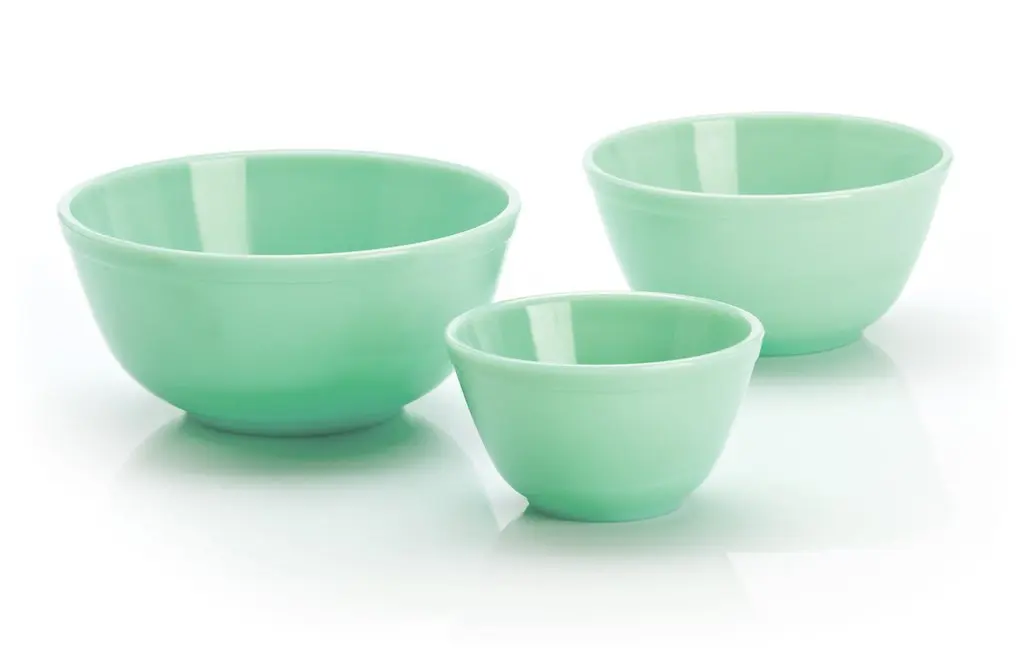 Mosser Glass Jadeite Glass Mixing Bowls | Classic Nesting Set, Dishwasher Safe, Made in USA - main product image
