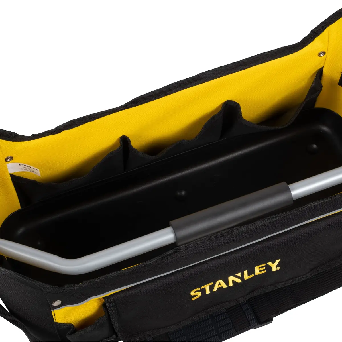 STANLEY 20in Open Tool Tote Bag, Multi-Pocket Storage Organiser, 1-70-319 | Waterproof Rigid Base & Easy Carry Handle - view 2