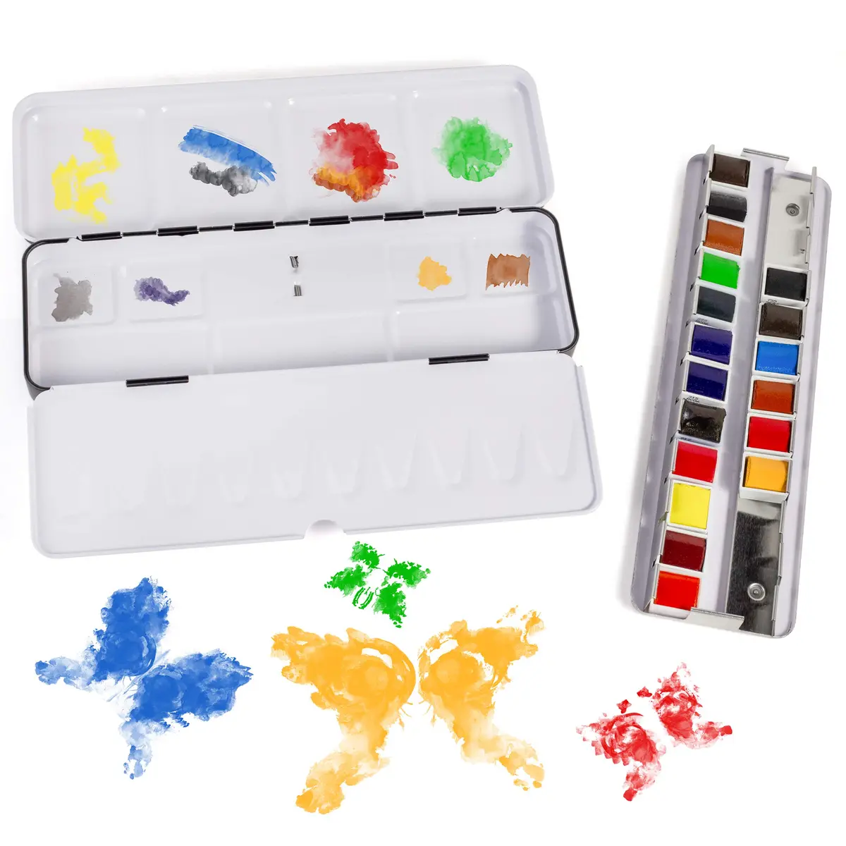 SENNELIER L'Aquarelle French Watercolor Paint, Metal Set of 18 Half Pans | Bright, Light & Transparent (105 characters) - view 7