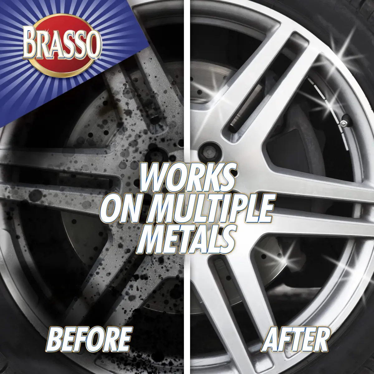Brasso Multi-Purpose Metal Polish 235ml (8 fl oz) | Cleans & Shines Brass, Copper, Steel - view 6