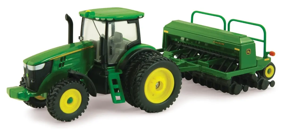 ERTL John Deere 7215R Tractor Grain Drill Toy 195 g (6.88 oz) | Authentic Die-Cast Replica for Kids Ages 3+ - main product image