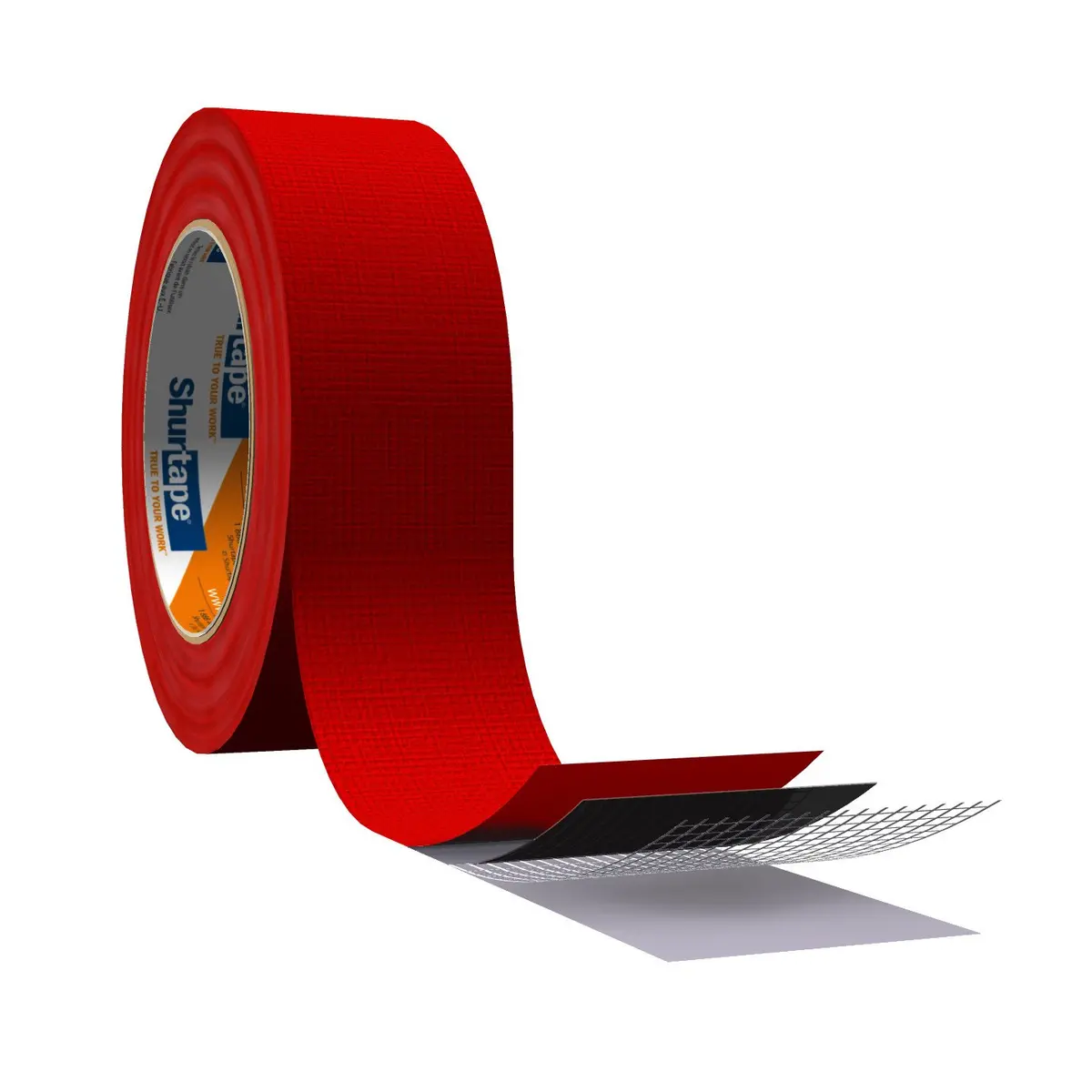Shurtape PC 667 Specialty Grade Outdoor Stucco Duct Tape 48mm (1.89in) x 55m (180.4ft) | UV-Resistant, Waterproof, Easy Tear - view 3