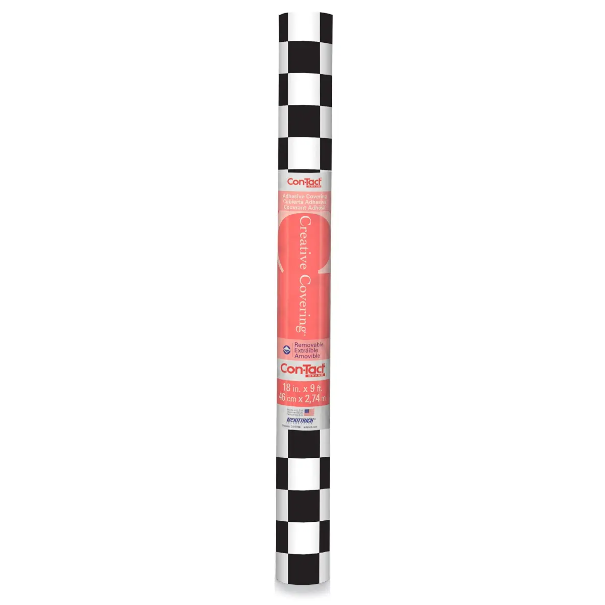 Con-Tact Brand Creative Covering Shelf Liner 18" x 9' (28 cm x 2.74 m) | Waterproof, Removable Vinyl Drawer Liner - main product image