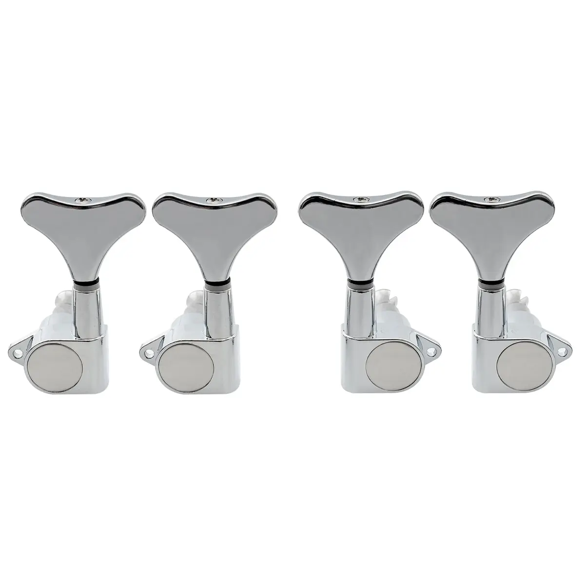 Musiclily Bass Tuning Machines, Chrome, 4 Pieces | Gear Ratio 19:1 for Ibanez Style Bass - main product image