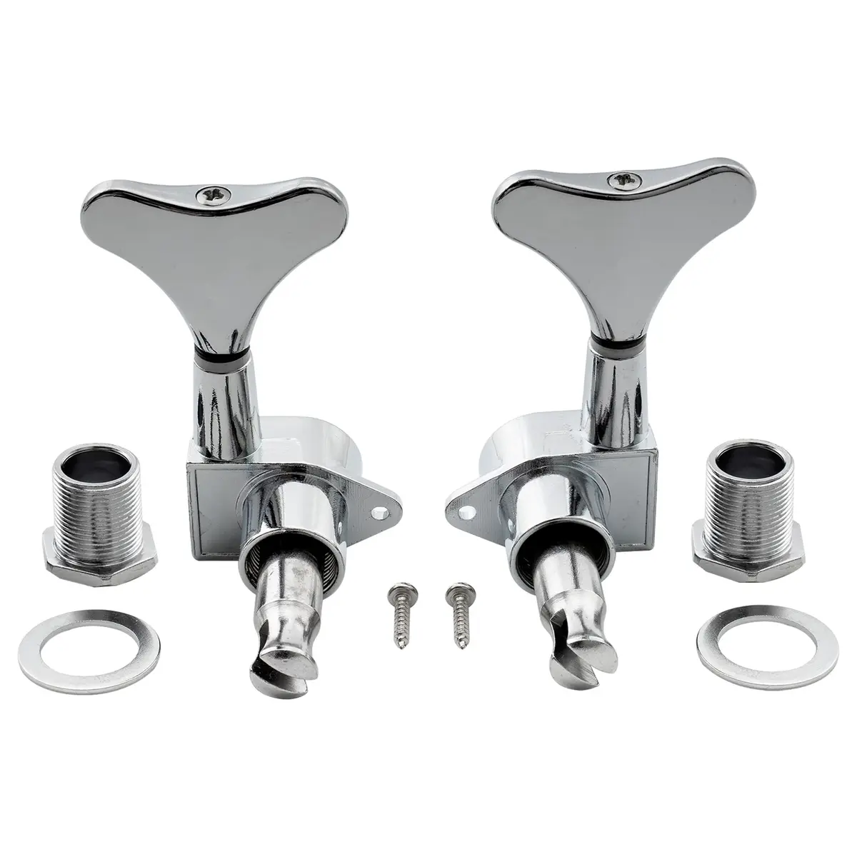 Musiclily Bass Tuning Machines, Chrome, 4 Pieces | Gear Ratio 19:1 for Ibanez Style Bass - view 5