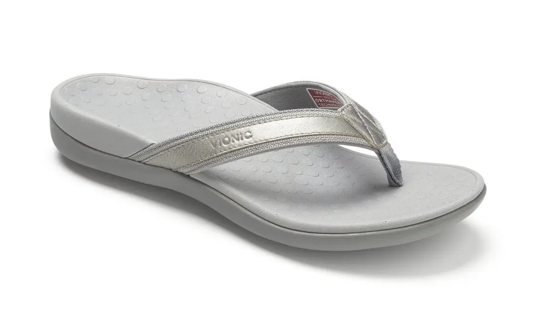 Vionic Tide1006M Flip-Flop Sandal White 6 B(M) US | Arch Support for All-Day Comfort - view 4