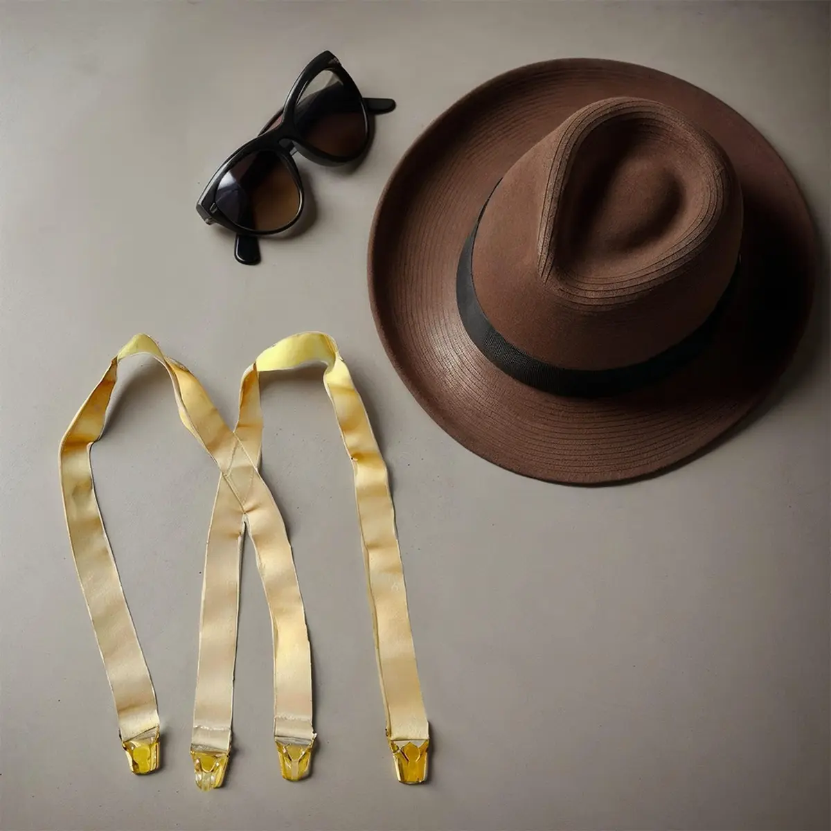 Hold-Up Suspender Co. Under-Ups Suspenders Large Tan 1.5-inch (3.81 cm) Width | Hidden Undergarment Style with No-Buzz Gripper Clasps - view 5