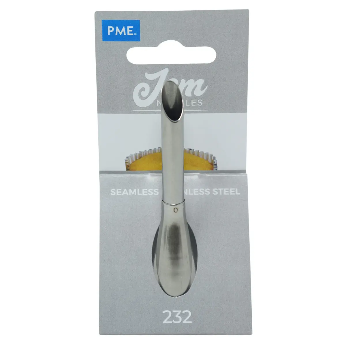 PME JEM Cupcake/Doughnut Filler Tube Nozzle #232 | Stainless Steel Piping Tip for Filling - main product image