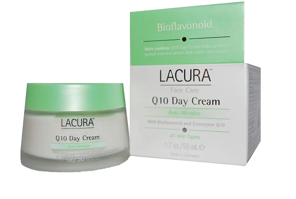 Lacura Day Face Cream Q10 Anti-Wrinkle 1.7oz | Bioflavonoids & Coenzyme Q10 for All Skin Types - main product image