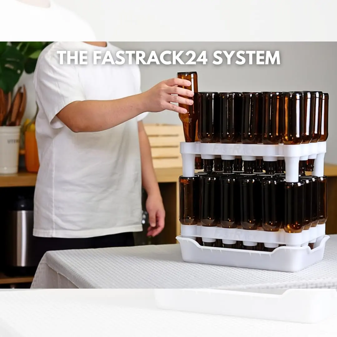 FastRack 24-Bottle Drying Rack & Tray | Stackable, Dishwasher Safe, Made in USA (70-120 chars) - view 5