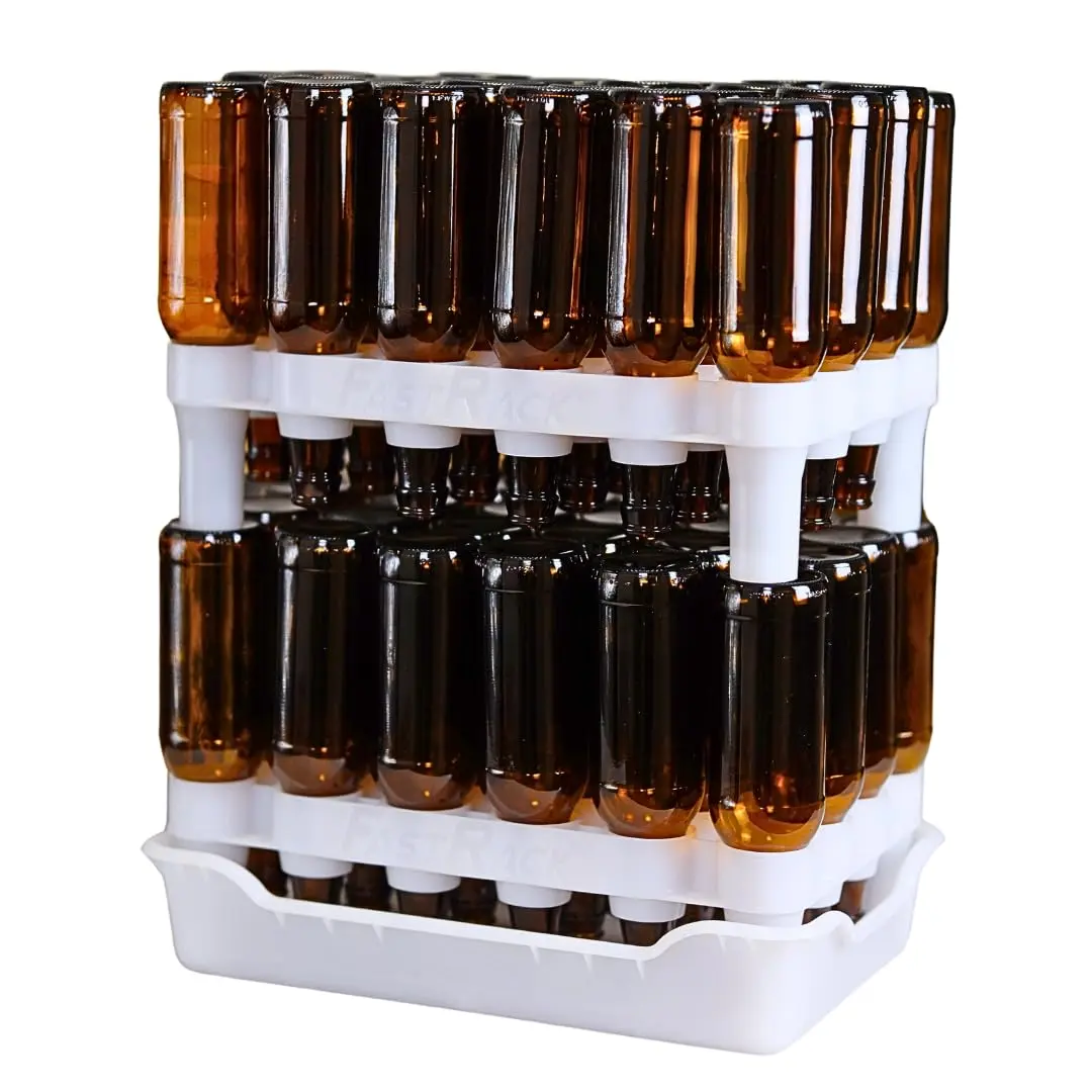 FastRack 24-Bottle Drying Rack & Tray | Stackable, Dishwasher Safe, Made in USA (70-120 chars) - main product image