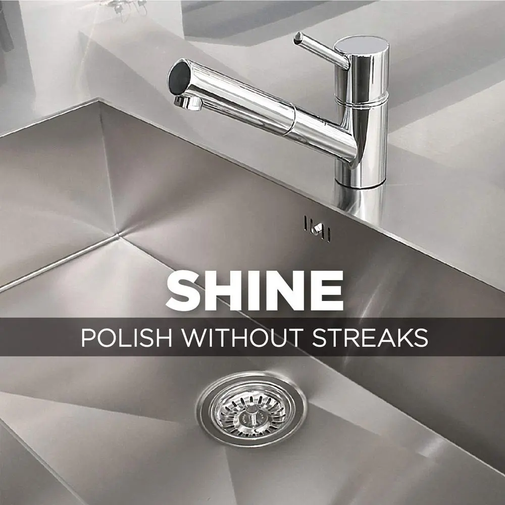 Weiman Stainless Steel Sink Cleaner & Polish 237ml (8 Fl Oz) | Streak-Free Shine for Cookware & Sinks - view 5