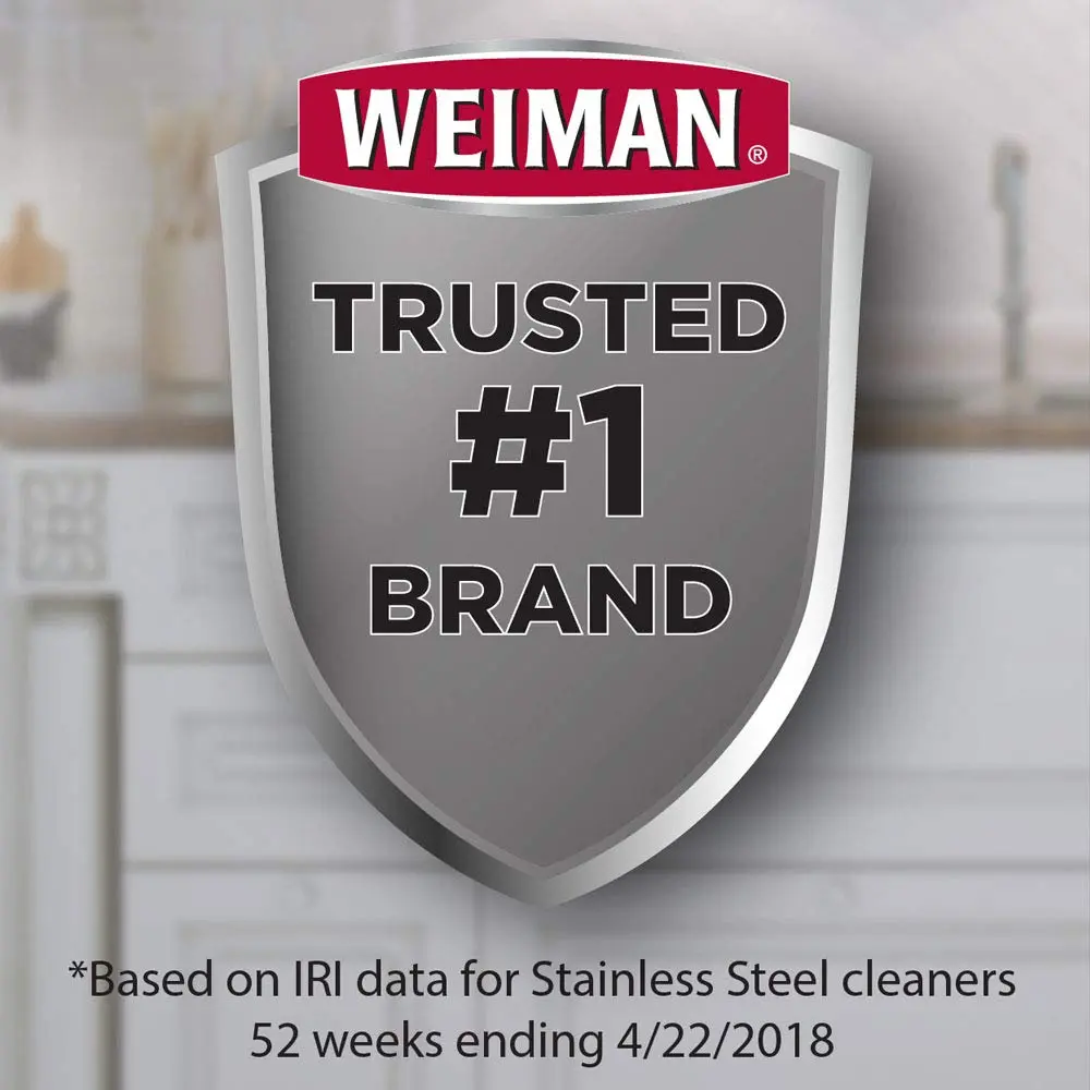 Weiman Stainless Steel Sink Cleaner & Polish 237ml (8 Fl Oz) | Streak-Free Shine for Cookware & Sinks - view 8