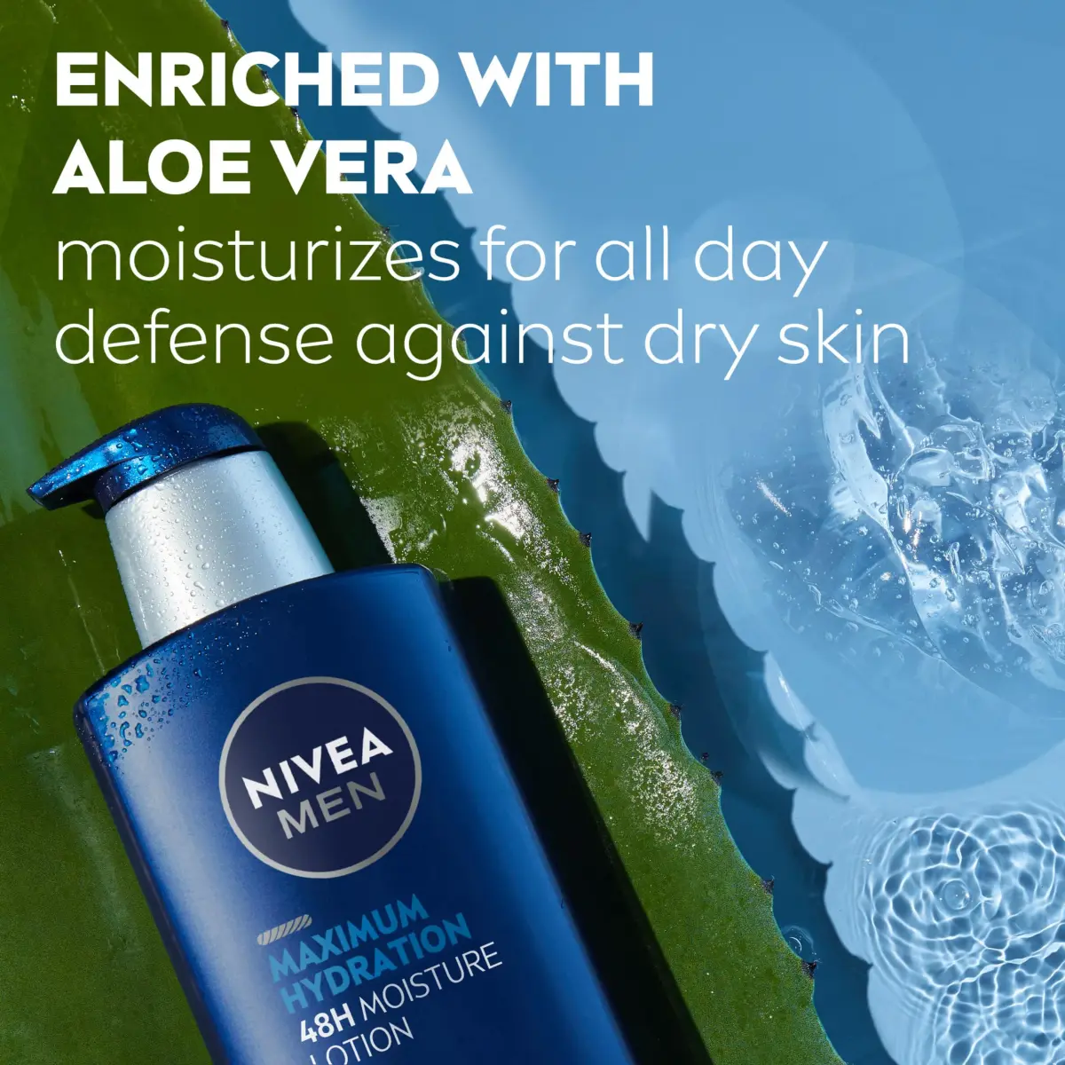 NIVEA MEN Maximum Hydration Body Lotion 500ml (16.9 Fl Oz) | 48-Hour Intensive Moisture for Dry Skin - view 6