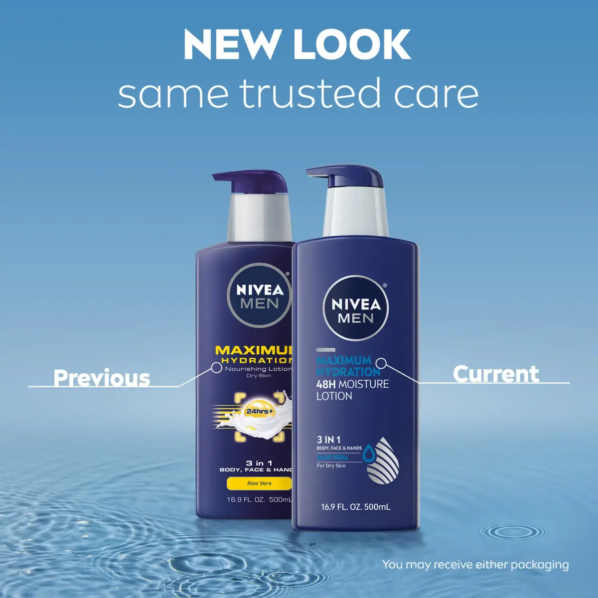 NIVEA MEN Maximum Hydration Body Lotion 500ml (16.9 Fl Oz) | 48-Hour Intensive Moisture for Dry Skin - view 2
