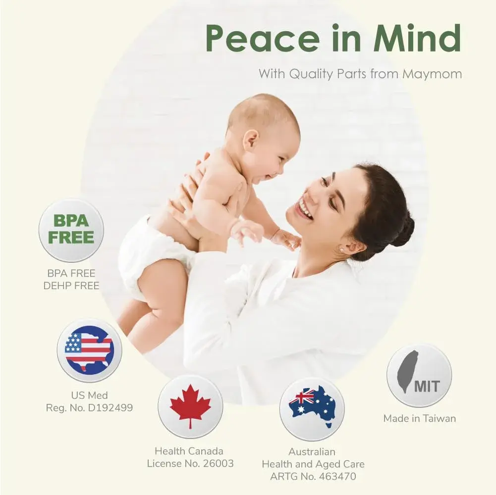 Maymom Breast Pump Replacement Kit for Medela Swing 25mm Breastshield (Medium) | BPA-Free, FDA Registered - view 8