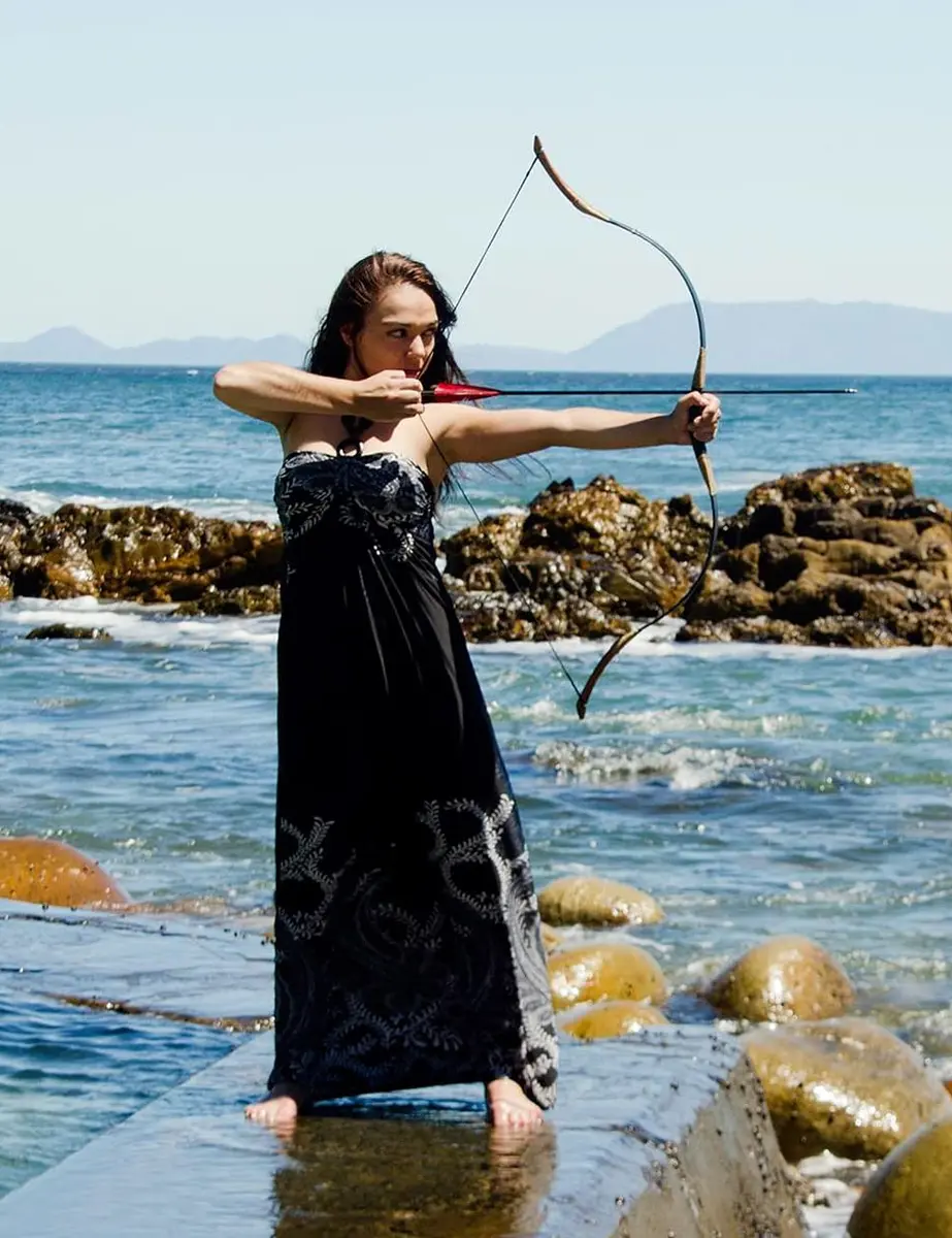 longbowmaker Hungarian Style Handmade Longbow Flagella Recurve Horsebow Archery 45LB | Beginner Youth Archery Set - view 5