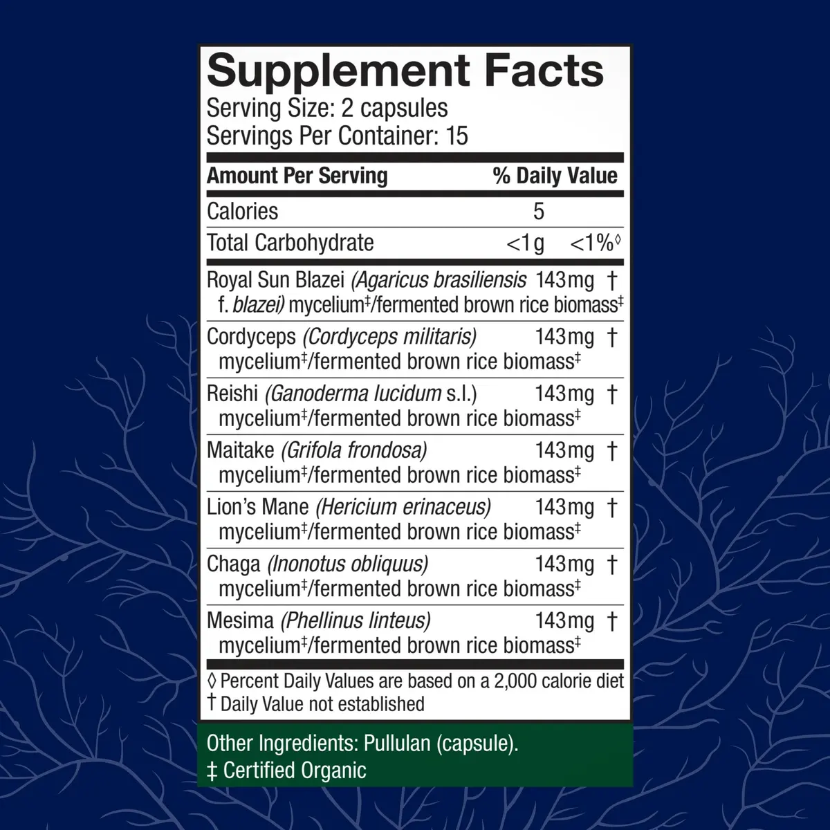 Host Defense Stamets 7 Immune Support Capsules 30 Count | 7-Species Mushroom Blend for Daily Wellness - view 2