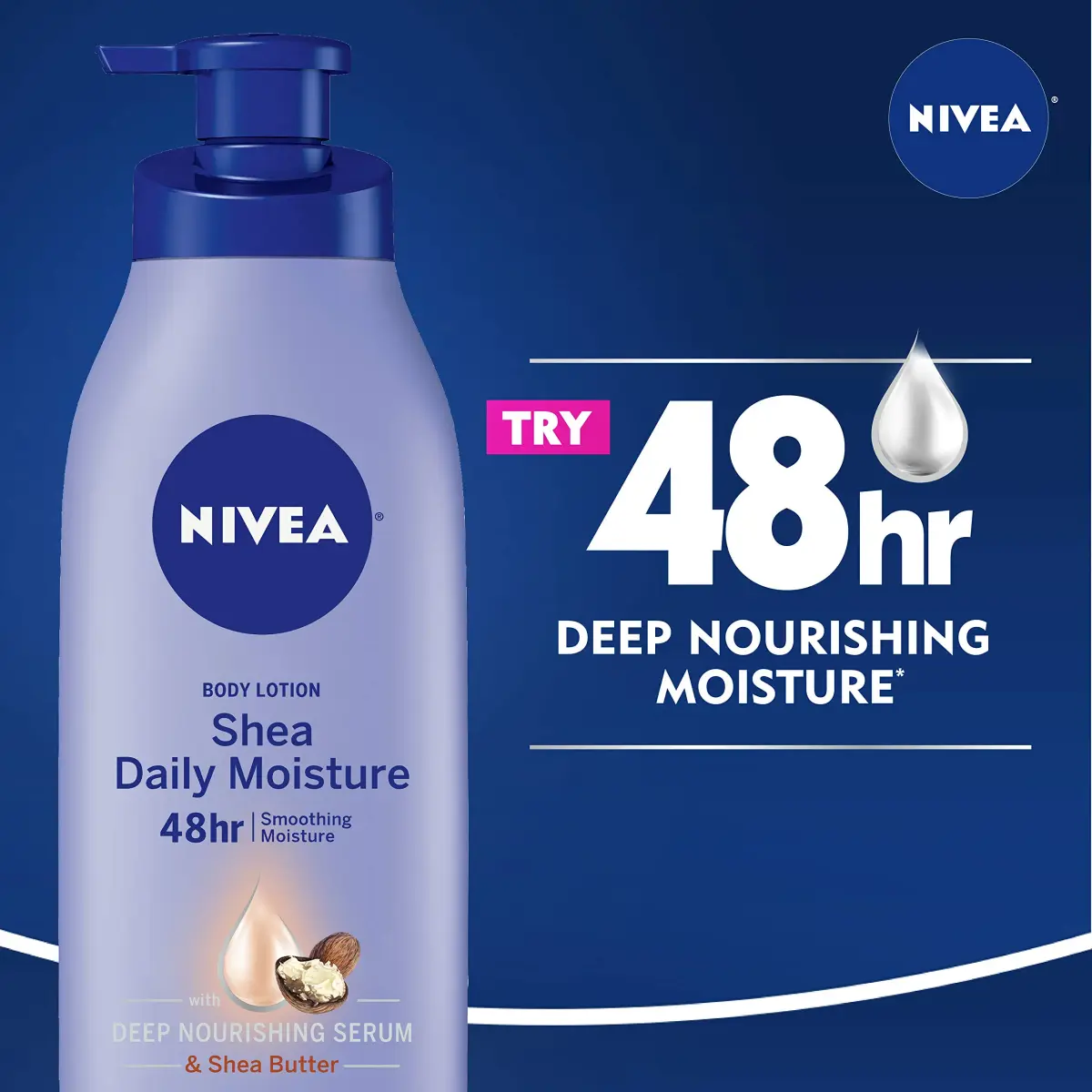 NIVEA Shea Daily Moisture Body Lotion 200ml (6.8 Fl Oz) | Locks in Moisture for 48 Hours - view 4
