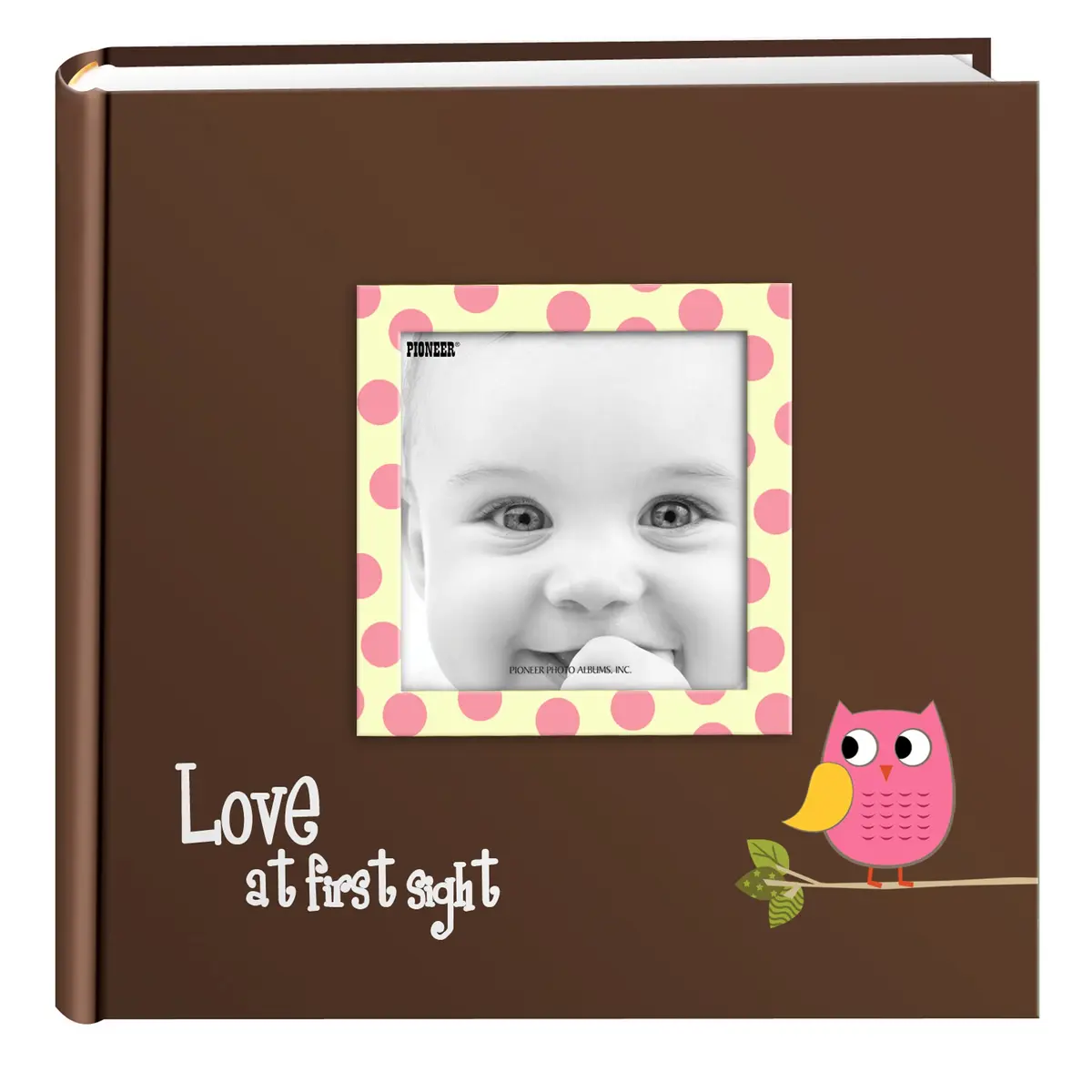 Pioneer Photo Albums EV-246FB/O 200-Pocket Baby Owl Photo Album | Pink 4 x 6 Inch - main product image