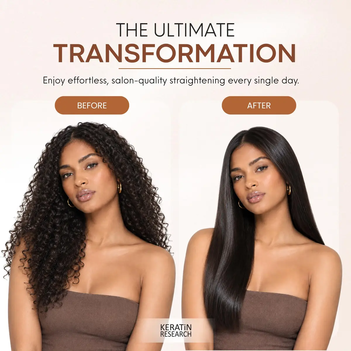 KERATIN RESEARCH Premium Advanced Brazilian Keratin Hair Complex Treatment 10 Fl Oz | Long-Lasting Straight & Smooth Hair - view 8