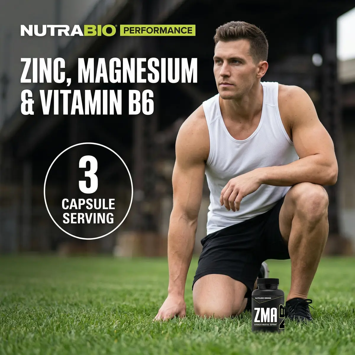 NutraBio ZMA Supplements for Men & Women- Zinc Magnesium Supplements to Support Hormone Levels, Peak Performance, Sleep, Muscle Recovery, Immune Health, 180 Ct. - view 5